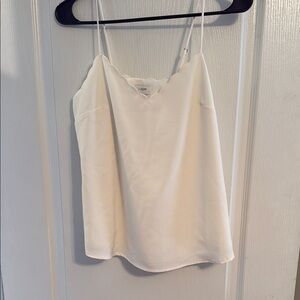 Women's White Scallop Edge Cami Top J. Crew
